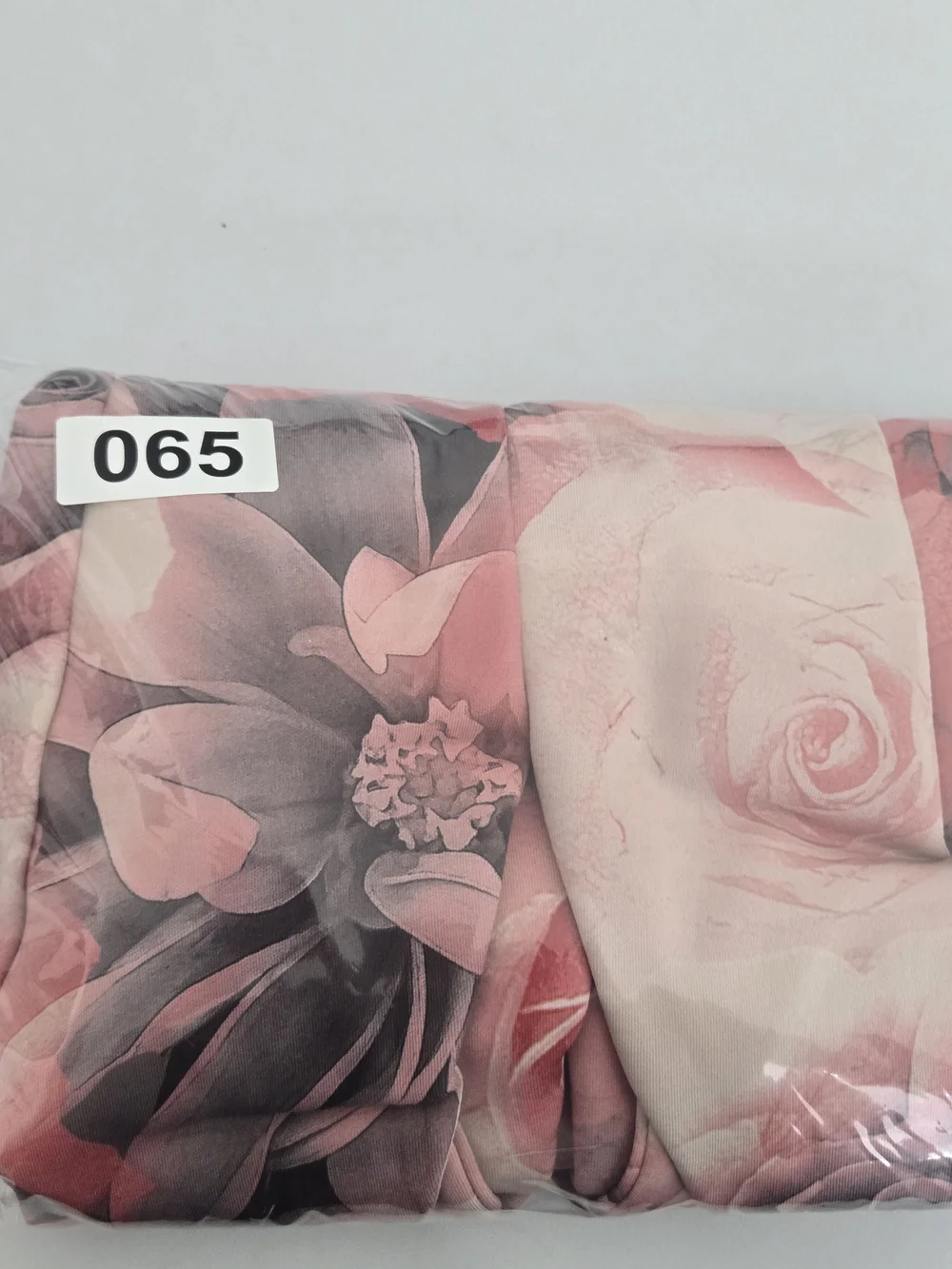 Charlotte Russe Pink and Gray Floral Crisscross Party Dress